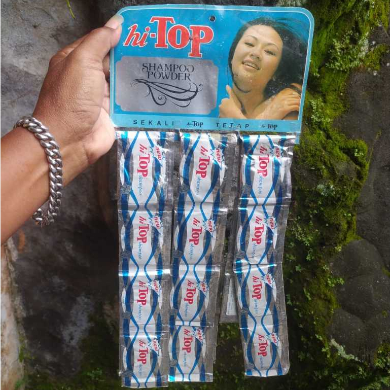 KOLEKSI SHAMPOO HI TOP BUBUK JADUL HI TOP SHAMPOO POWDER TAHUN 80AN ORIGINAL LAWAS ASLI