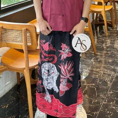 Sarung Celana Motif Macan - Sarung Dewasa - Sarung Santri