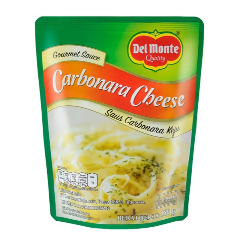 

Del Monte Saus Pasta Carbonara Keju 180gr