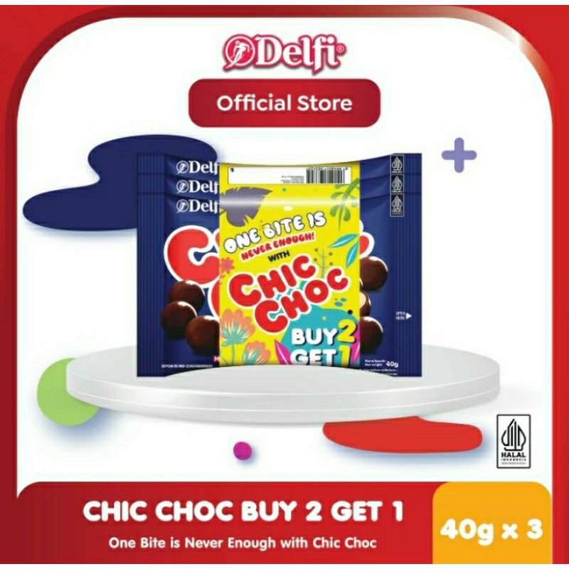 

CHIC - CHOC 40 Gram x 3 Pcs