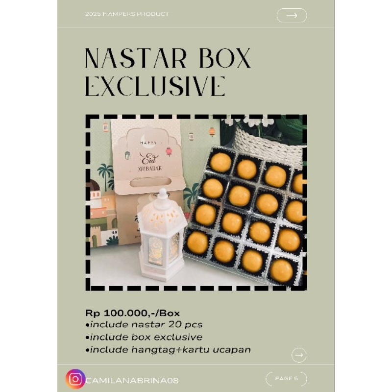 

HAMPERS LEBARAN / PAKET EXCLUSIVE NASTAR BOX / KASTENGEL BOX OF 20