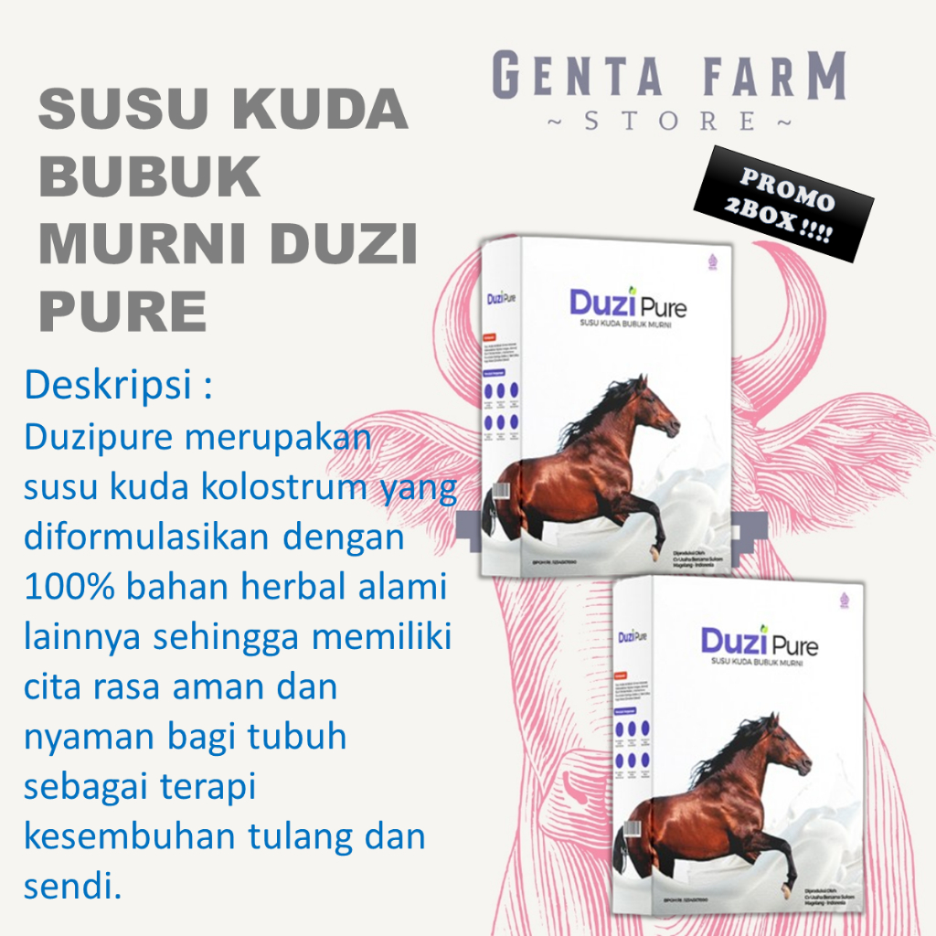 

Susu Duzi Pure Susu Kuda Lombok Murni Original 200 Gram