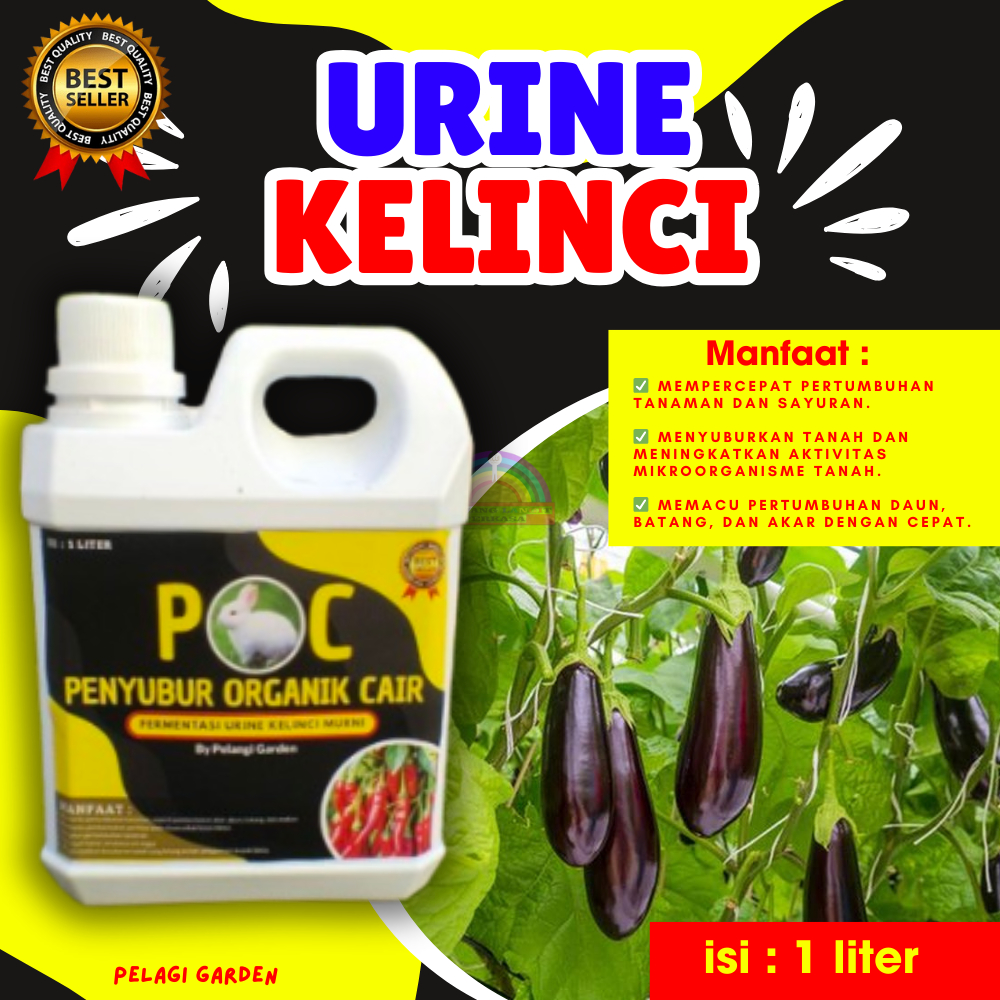 TERLARIS... Pupuk Organik Cair Kotoran Kelinci,Urin Kelinci Murni