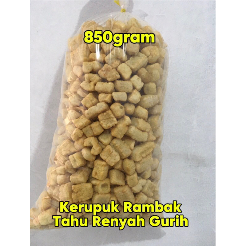 

Kerupuk Rambak Tahu 850gram/kerupuk kotak dadu kiloan