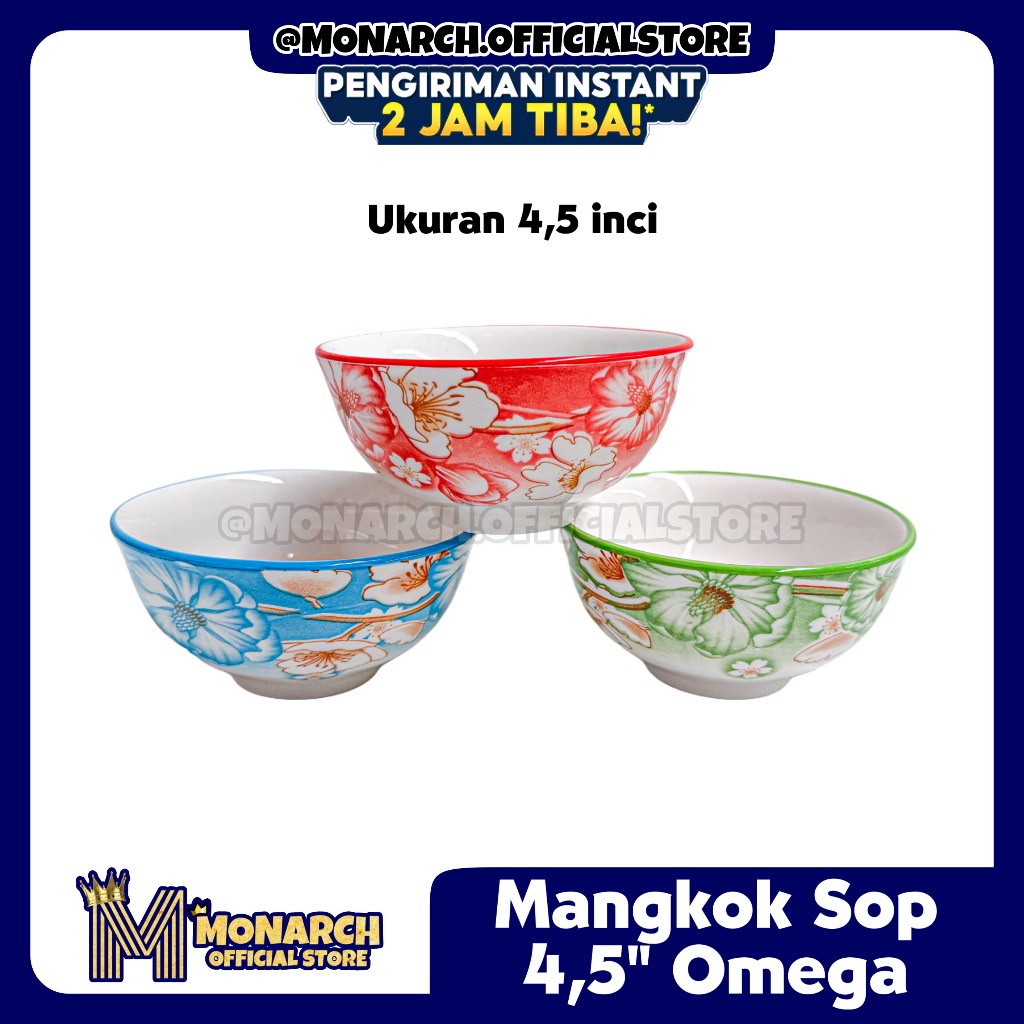 [INSTANT] 1 PCS MANGKOK SOP 4,5 INCI KERAMIK AESTHETIC PALEMBANG MANGKOK CUKO PEMPEK MANGKOK ROSE FU