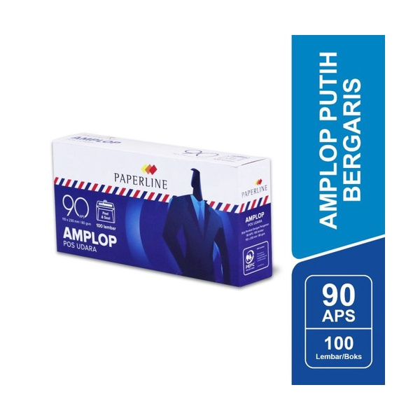 

AMPLOP AIR MAIL PAPERLINE 90 APS 110 X 230CM ISI 100 PCS