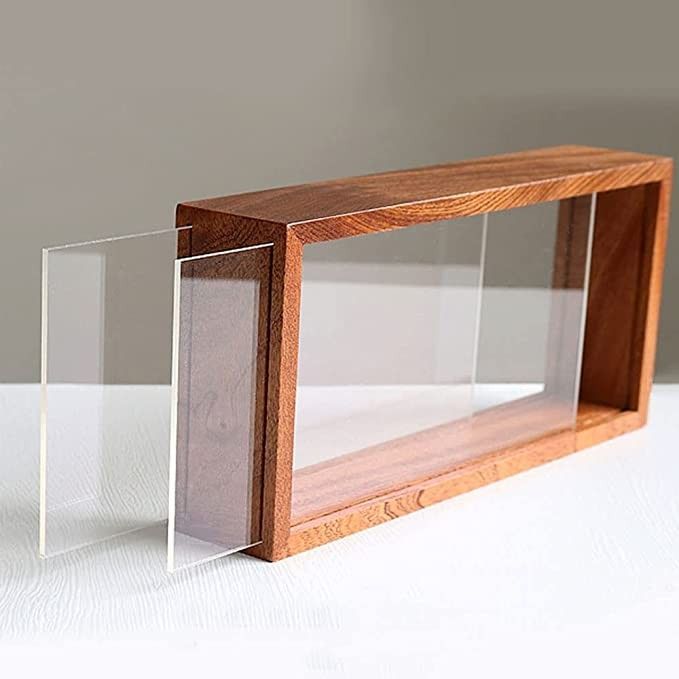 Bingkai Sliding Double akrilik | Bingkai 3D | Bingkai Kado Size 15x20