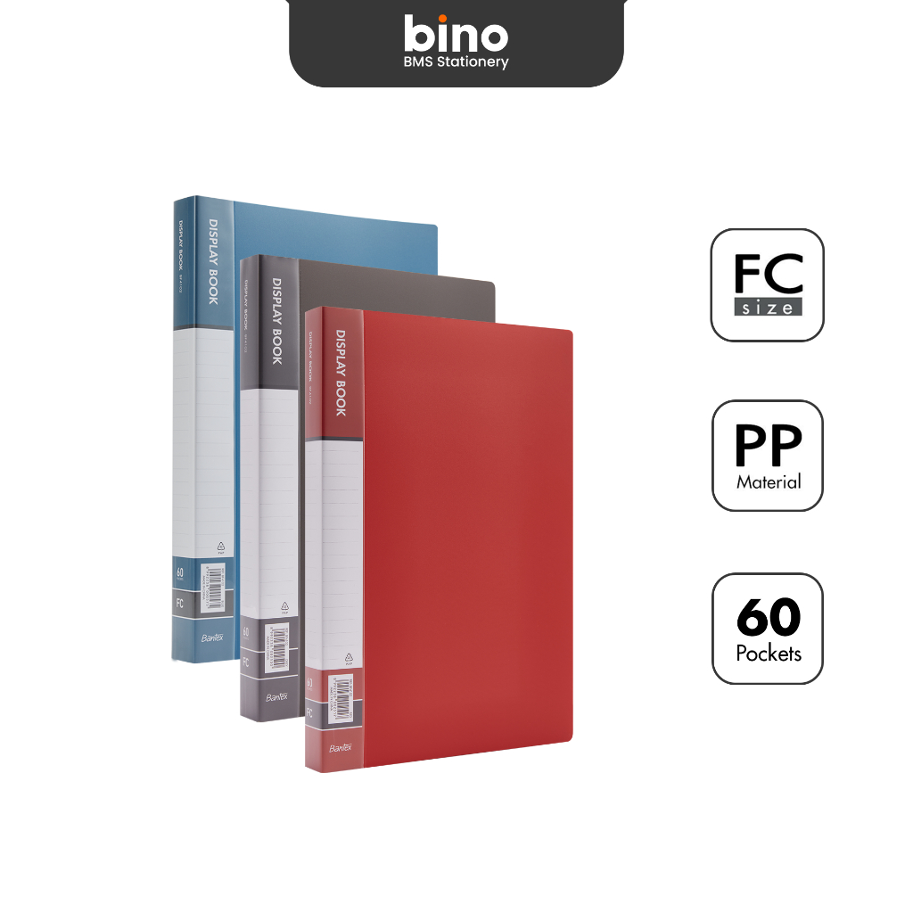 

[BMS Bekasi] Bantex Display Book Folio / File Map Document PP Isi 60 Pocket Anti-Static BF4102