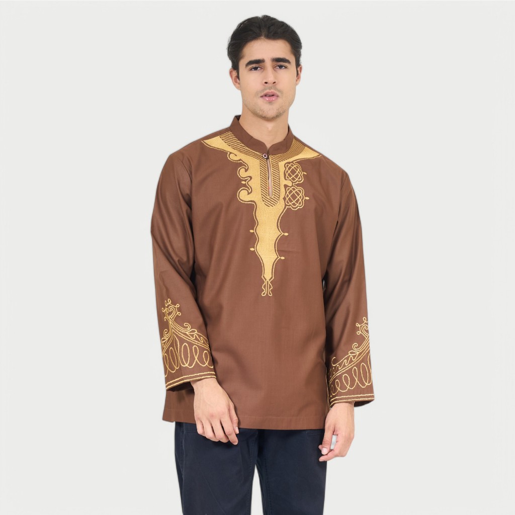 Preview By Itang Yunasz / Koko Preview / Preview Lengan Panjang / Koko All Varian Brown Limited #1