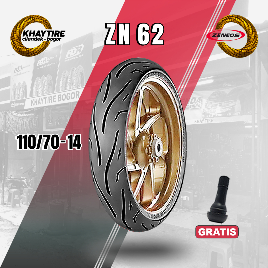 Ban Motor Matic Aerox-Pcx ZENEOS ZN62 110/70 Ring 14 Tubeless