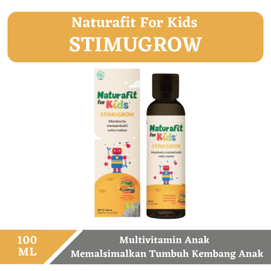 Madu Stimugrow Naturafit For Kids Herbal Vitamin Penambah Nafsu Makan Anak Memperbaiki Nafsu makan A