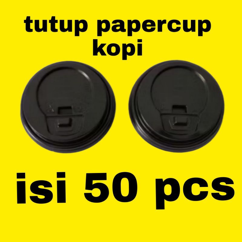 tutup paper cup gelas kertas kopi