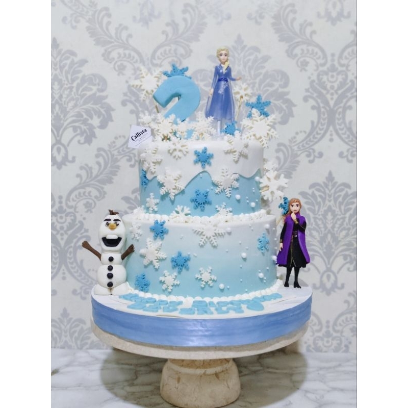 

Cake Ultah Elsa 2 Tier/ Cake Ulang Tahun