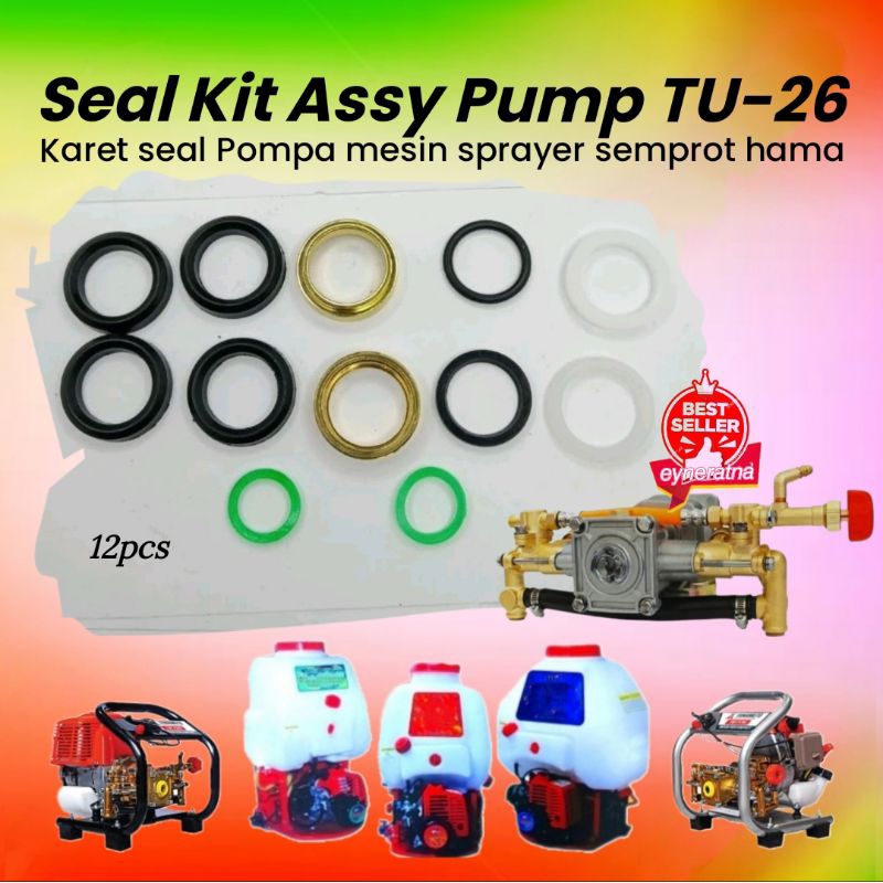 Karet grand seal plunger pump TU26 / sil piston pompa mesin seprayer semprotan hama/alkon mini