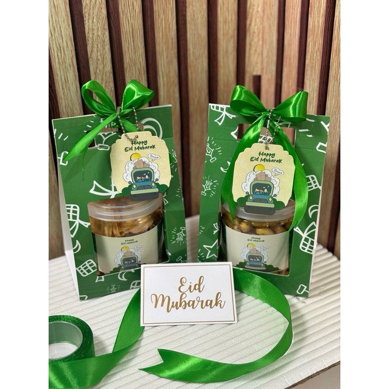 

Hampers Lebaran Jinjing 20ribuan hampers eid fitri mini gable box jinjing premium