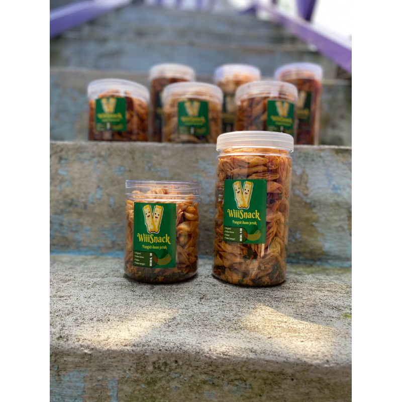 

500ml toples Keripik Kulit Pangsit daun jeruk WiiiSnack