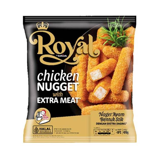 

BELFOODS ROYAL CHICKEN NUGGET STICK 470 GR - Bu Sri Jogja