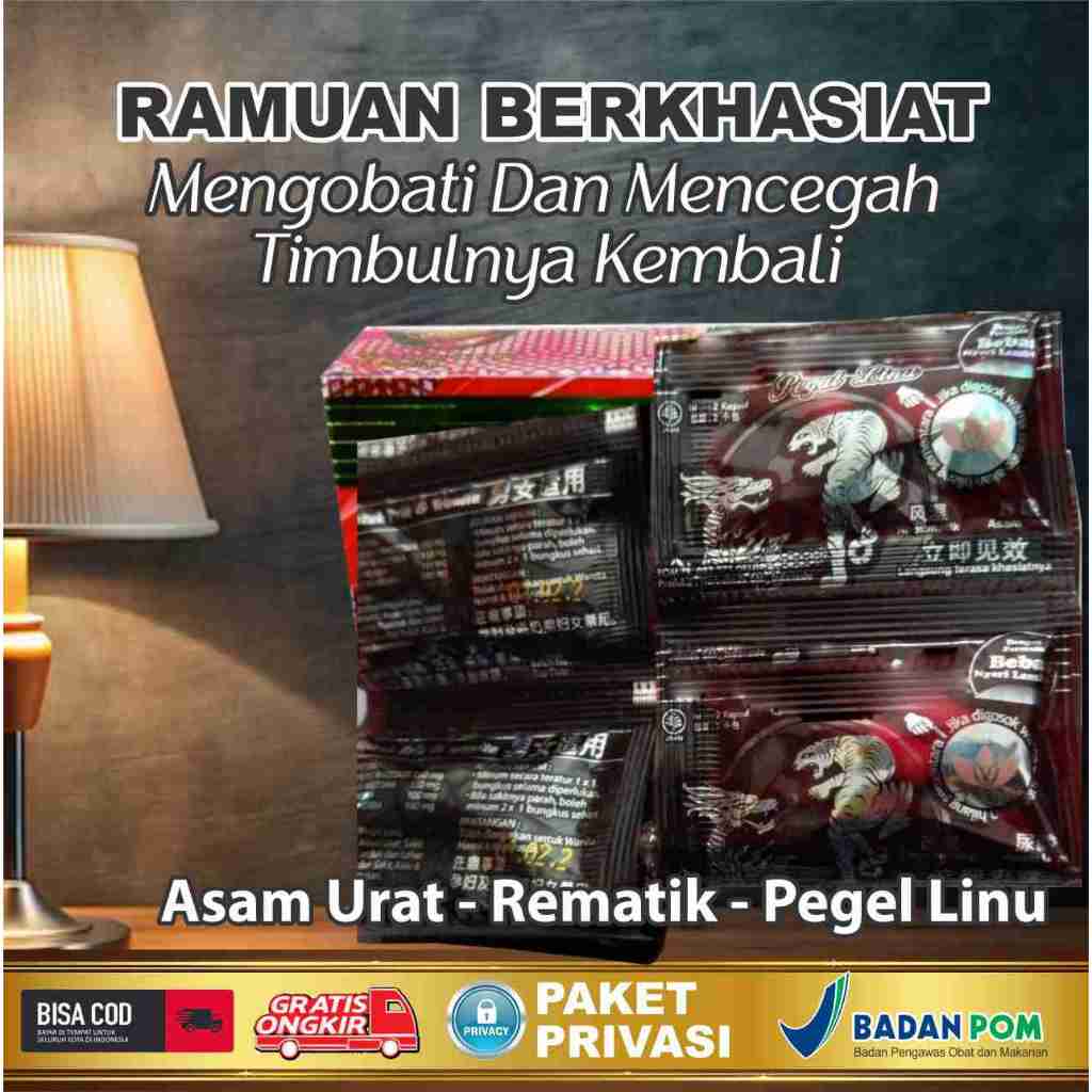 

JAMU KAPSUL HERBAL PEGEL LINU REMATIK SAKIT PINGGANG ENCOK ALAMI