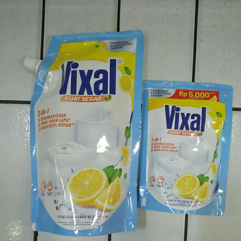 Vixal/Pembersih Kamar Mandi Kemasan Refill 600 ml & 180 ml