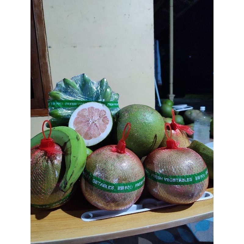 

SPESIAL EDITION PAKET isi 5 buah Jeruk Pamelo, Pisang Tanduk, Pisang Mas Kirana, Pisang Carmilin, Tape Singkong Mentega