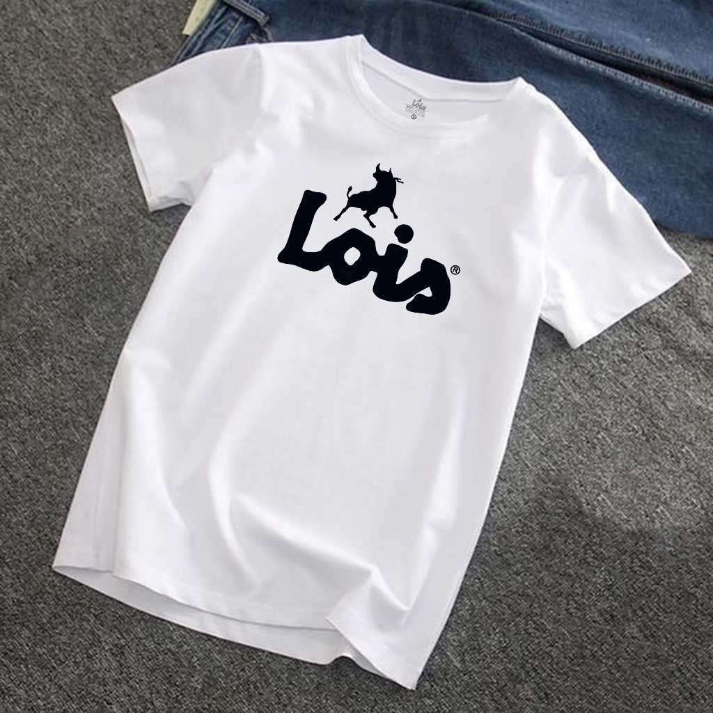 lois Tshirt white, kaos brand, kaos distro, Tshirt PREMIUM
