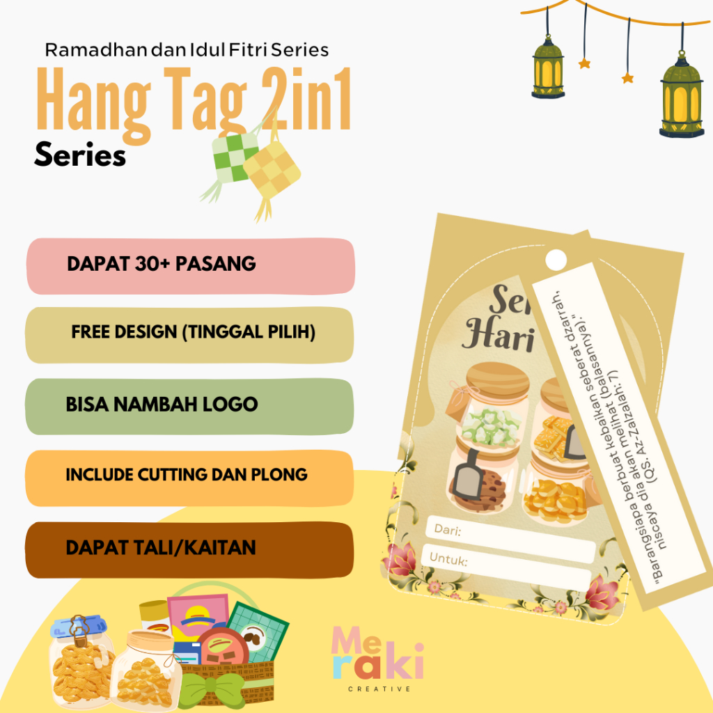 

Hang Tag Ramadhan dan Idul Fitri 2in1