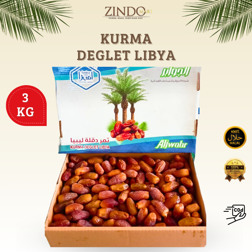 

KURMA DEGLET LIBYA 3KG / OLEH-OLEH HAJI UMROH CEMILAN SEHAT / KURMA TUNIS