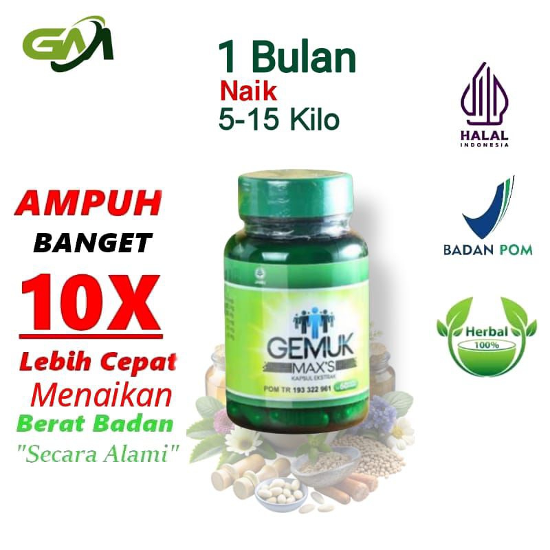 Penggemuk badan ampuh NAIK 5-15 KG BPOM Tanpa efek samping Obat penggemuk badan bpom Penambah berat badan z