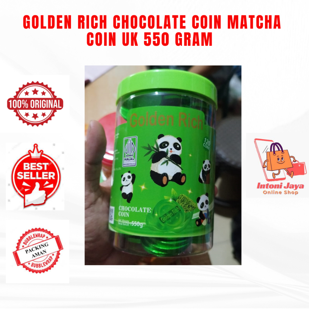 

GOLDENRICH CHOCOLATE COIN MATCHA COIN