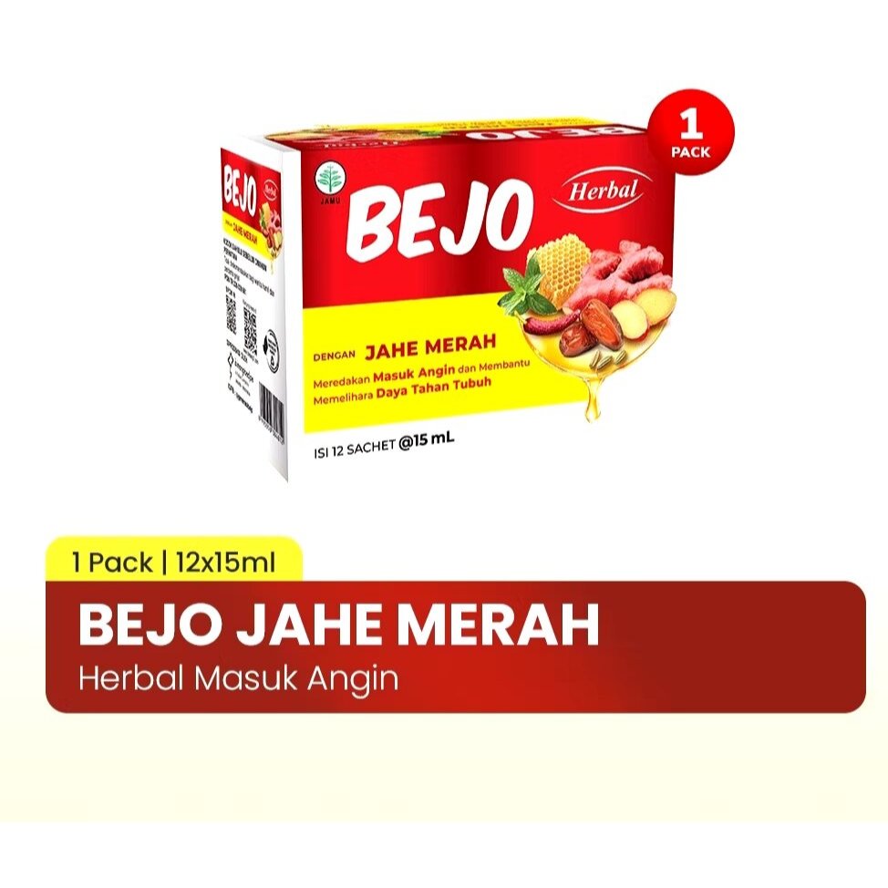 

BEJO JAHE MERAH 15 ml Per Kotak ( ISI 12 SACHET )