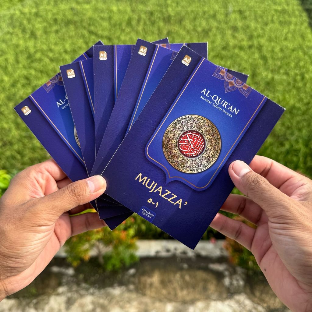 Al Quran Per Juz Kecil Al-Ghoffar Mujazza Per 5 Juz Ukuran A6 Saku Dilengkapi Tajwid Warna