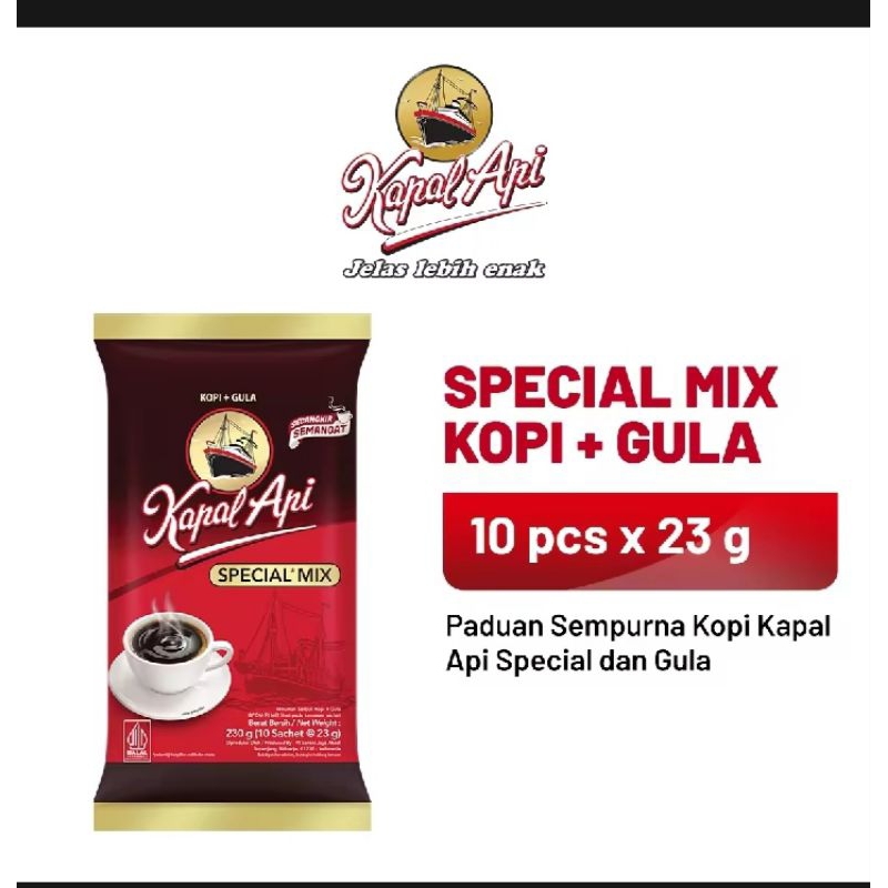 

kopi kapal api spesial mix 23grm (isi 10 pcs)