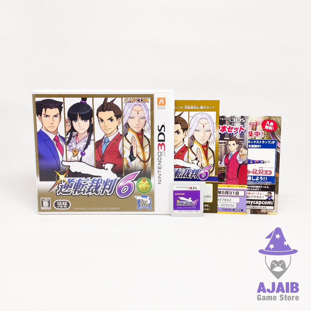 Phoenix Wright Ace Attorney Spirit of Justice Gyakuten Saiban 6 Nintendo 3DS 2DS Game Fullset