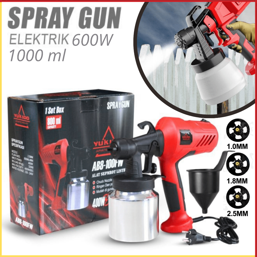 PROMO Pistol Profesional Semprotan Cat Dinding Listrik Kabel Alat Semprot Cat Spray Gun Original