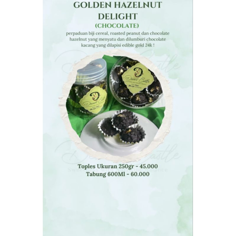 

kue lebaran golden hazelnut delight