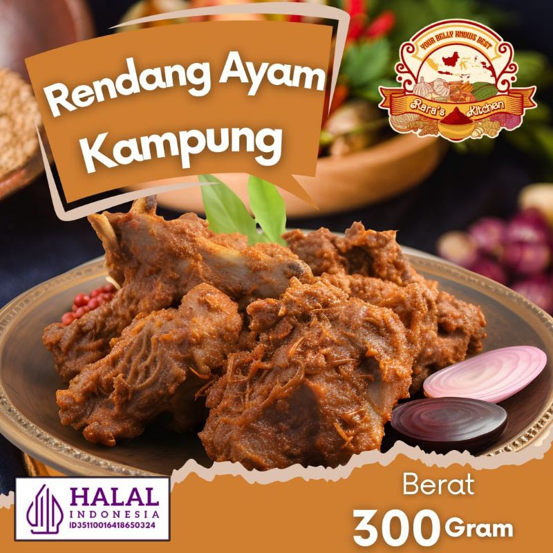 

LAUK RENDANG Daging Ayam [250gr]/Rendang Dada Ayam Filet/Rendang ayam minang asli/rendang vakum/rendang ayam filet/rendang minang