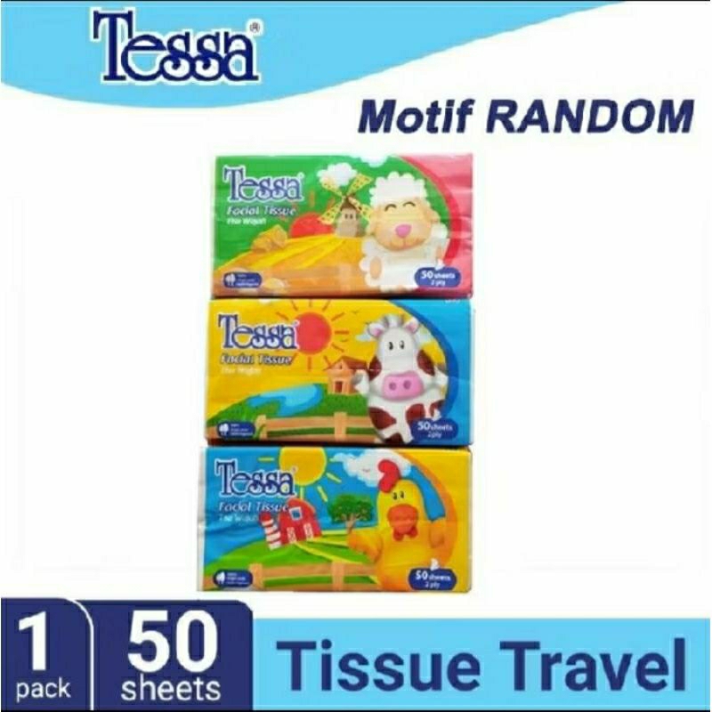 TISSUE TRAVEL TESSA 50 SHEET
