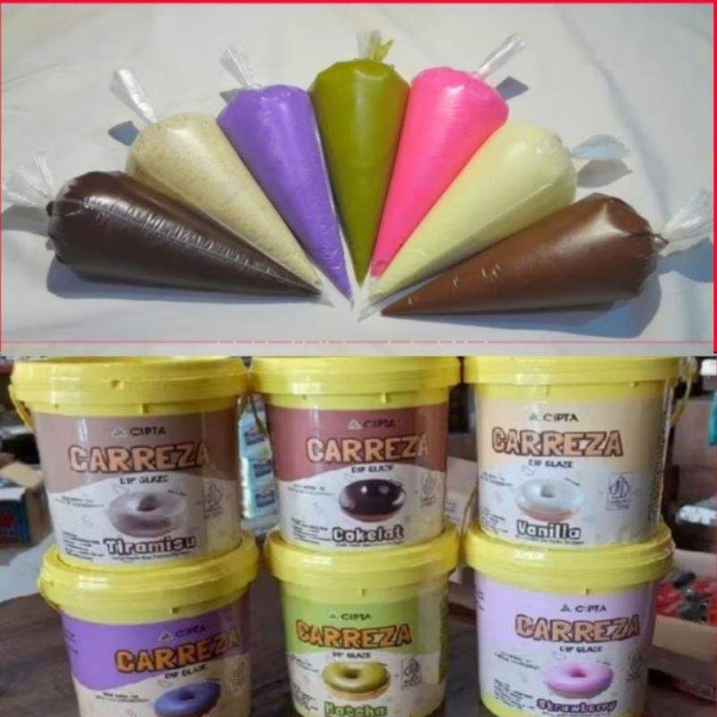 

promo termurah carreza dip glaze reapack 100gram