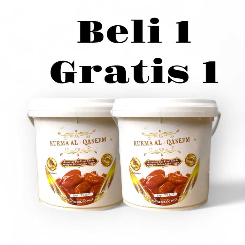 

NEW PROMO 2 EMBER KURMA AL-QASSEM MADU 500gr EXP 2026 SPESIAL RAMADHAN OLEH OLEH HAJI DAN UMRAH