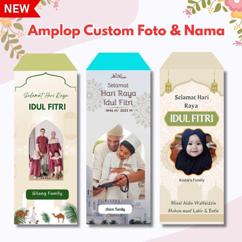 

Amplop Custom Foto Nama premium