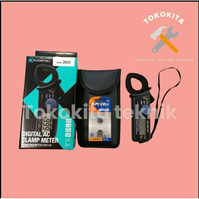 Kyoritsu 2031 Digital Clamp Meter Tang Ampere AC 200A asli termurah