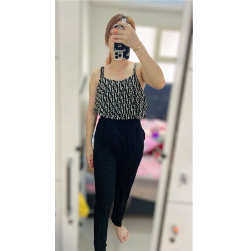 Jumpsuit panjang wanita import