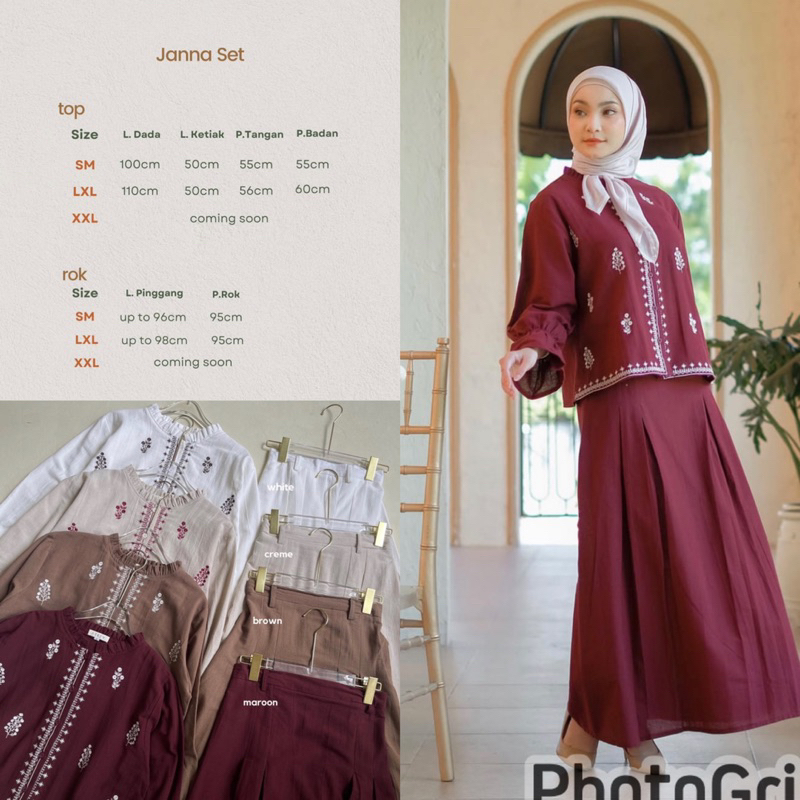 JANNA SET ATKEY JANNA MIDI ATKEY JANNA DRESS ATKEY KAMALA MIDI ATKEY DALIA VEST ATKEY SYARIFA SET AT