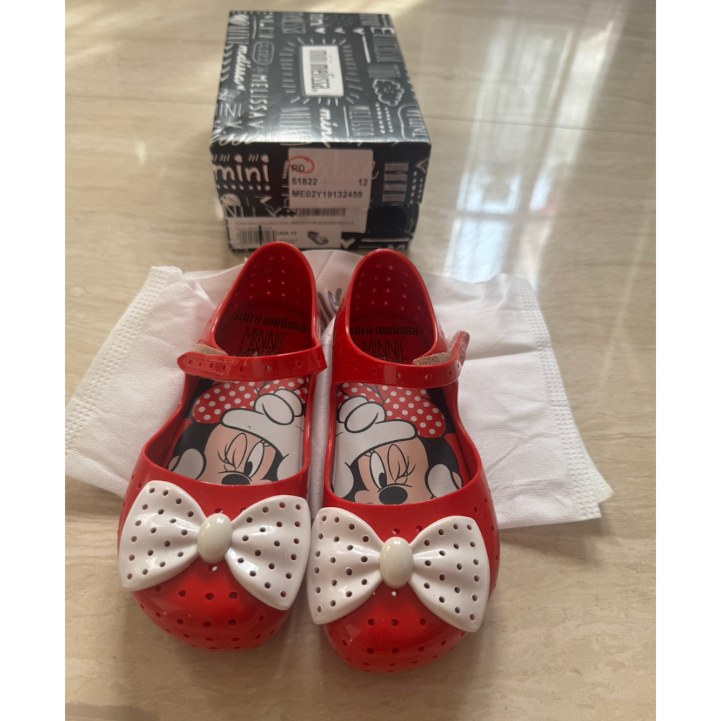 Preloved Original Mini Melissa Kids Flat Shoes Size 12