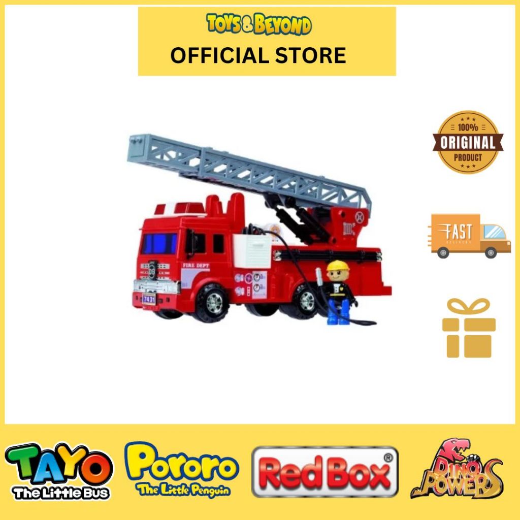 Mainan Mobil Daesung Mobil Truck Fire Engine Friction Car 926