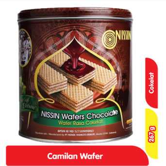 

NISSIN WAFER COKELAT KALENG 267 G