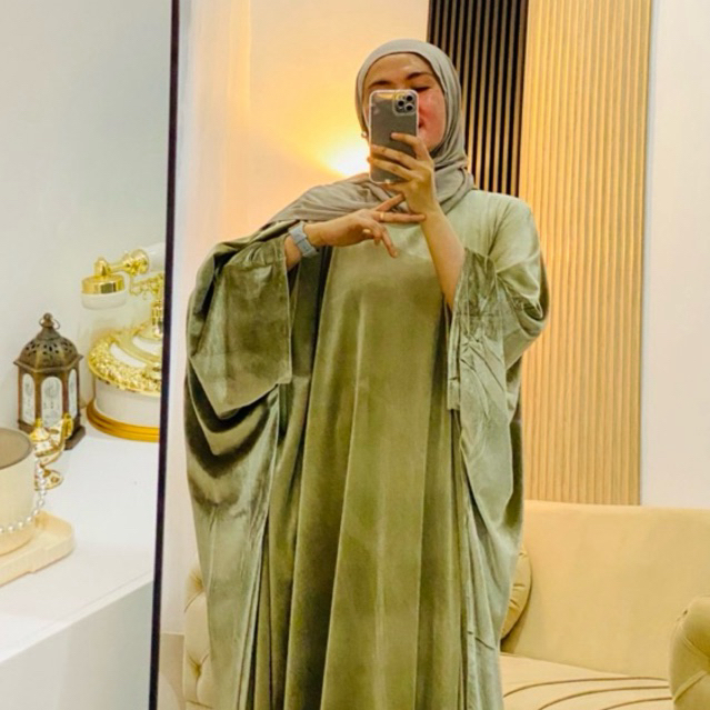 Abaya Angel - Cantik Ku Boutique Abaya Bludru Mewah