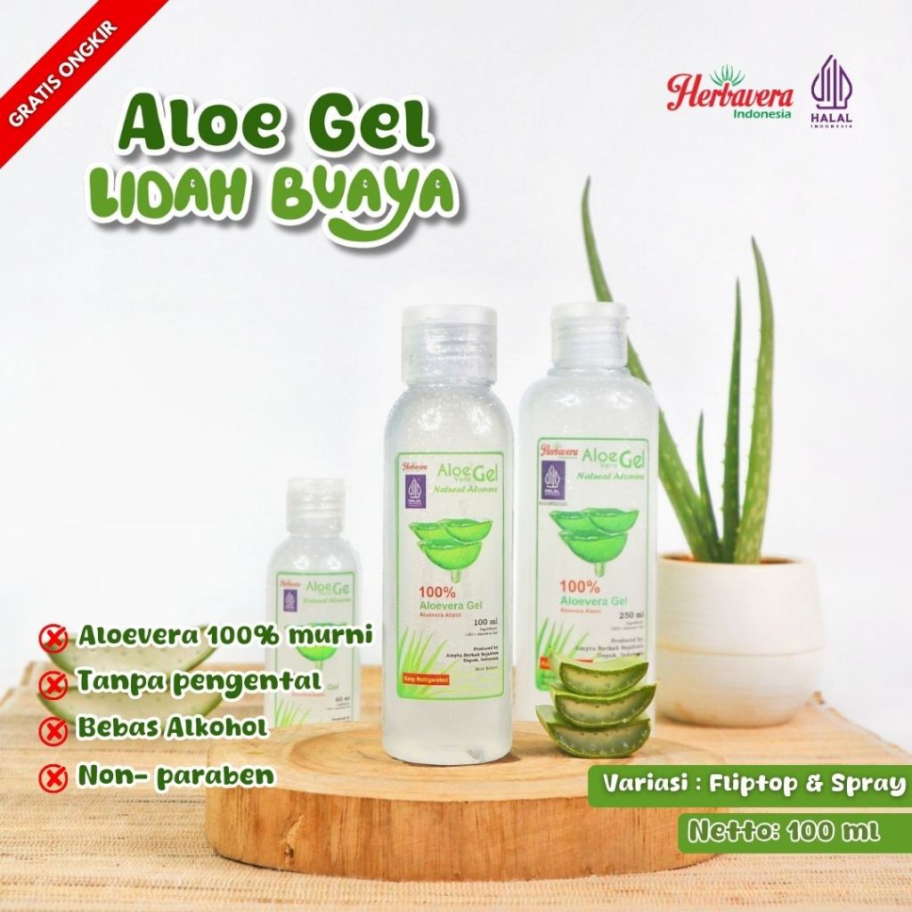 Aloe Vera Gel / Gel Lidah Buaya 100 ml