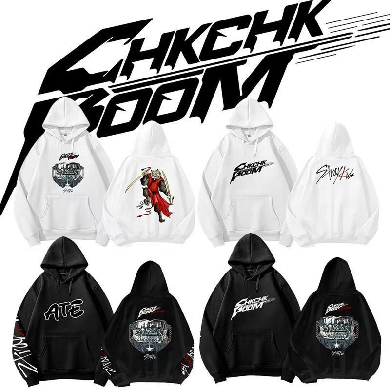 Hoodie Pria Stray Kids Oversize Kpop Changbin Felix Seungmin Hoodie Zipper Stray Kids Pria Wanita Sw