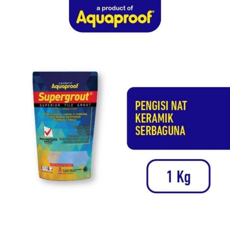 Supergrout 1kg NAT KERAMIK , semen pengisi keramik ,
